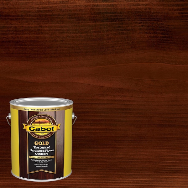 Cabot Gold Transparent Satin Moonlit Mahogany Oil-Based Wood Finish 1 gal